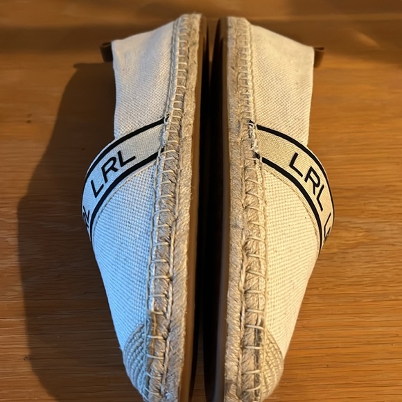 LAUREN RALPH LAUREN Caylee Logo-Print Espadrilles Size 10 - Picture 7 of 14
